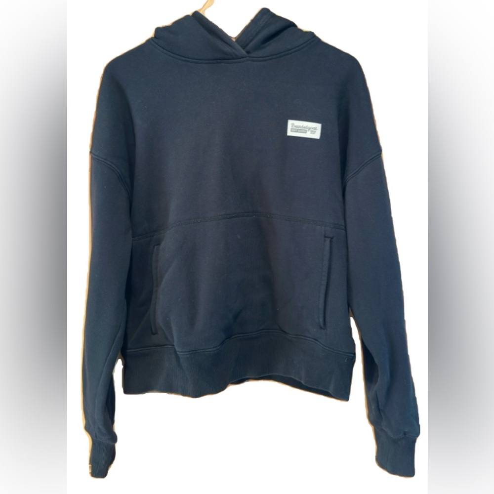 Bearded Goat Womens Overnight Hoodie Black Sweatshirt